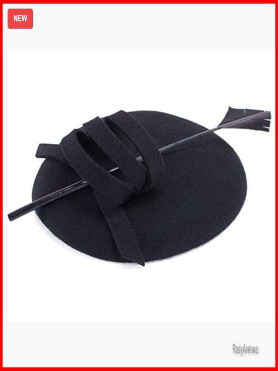 Wool Feather Fascinator Hat for Cocktail Party Formal Occasions main image 6